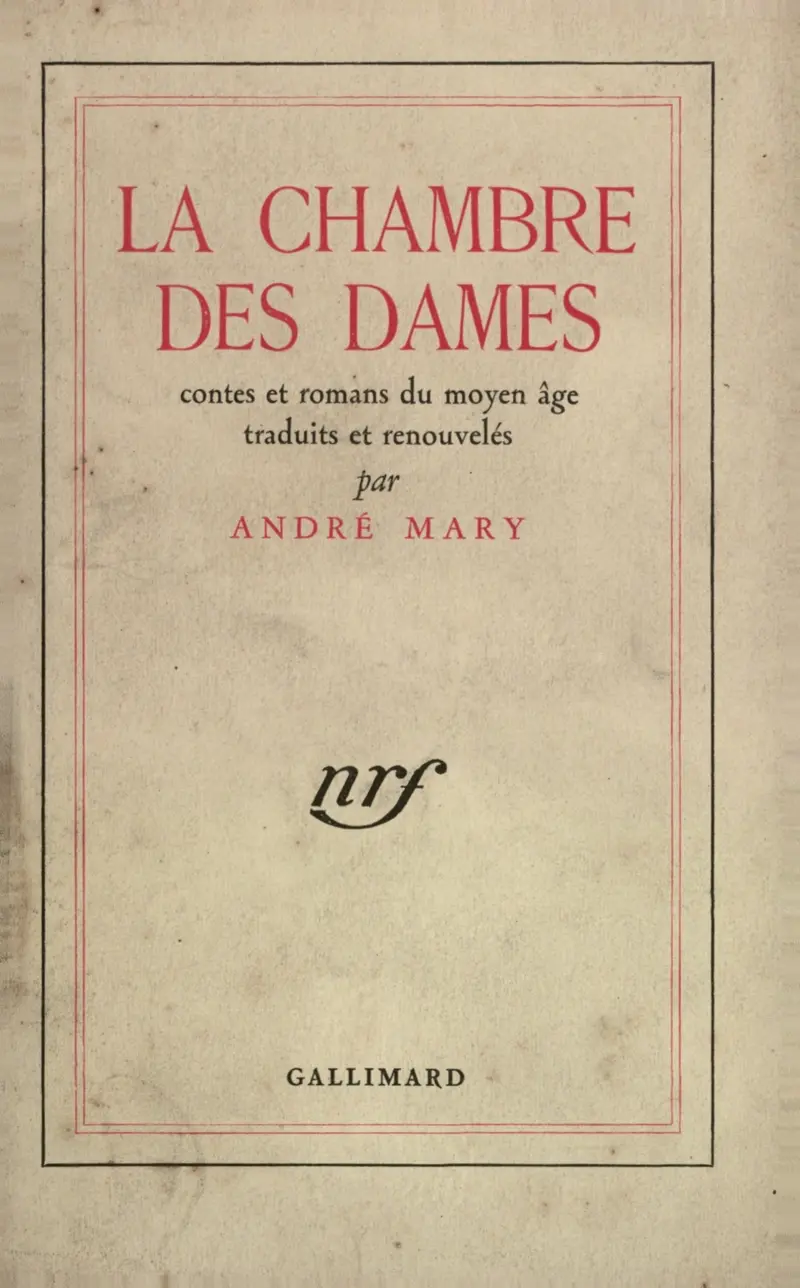 La Chambre des dames - André Mary