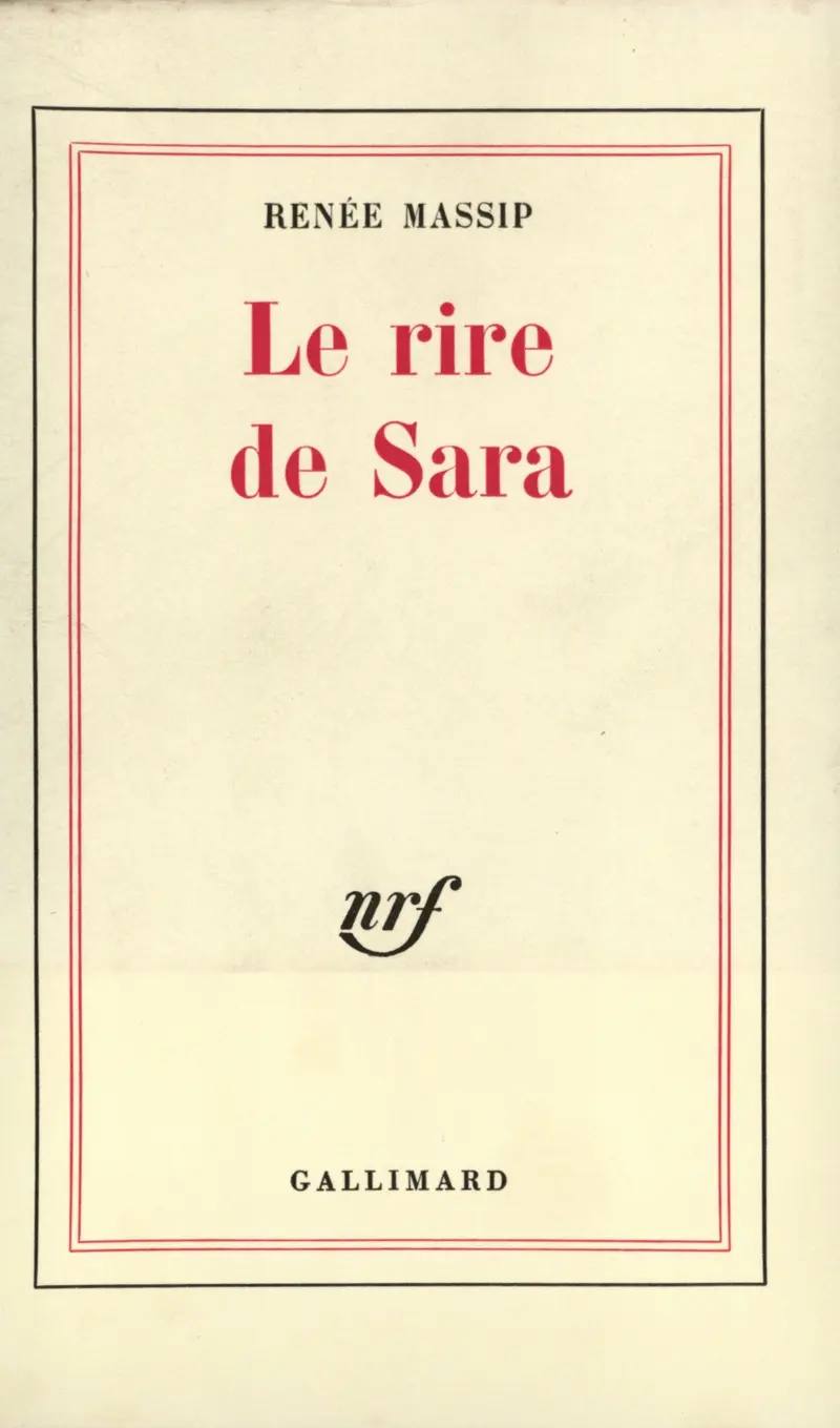 Le Rire de Sara - Renée Massip