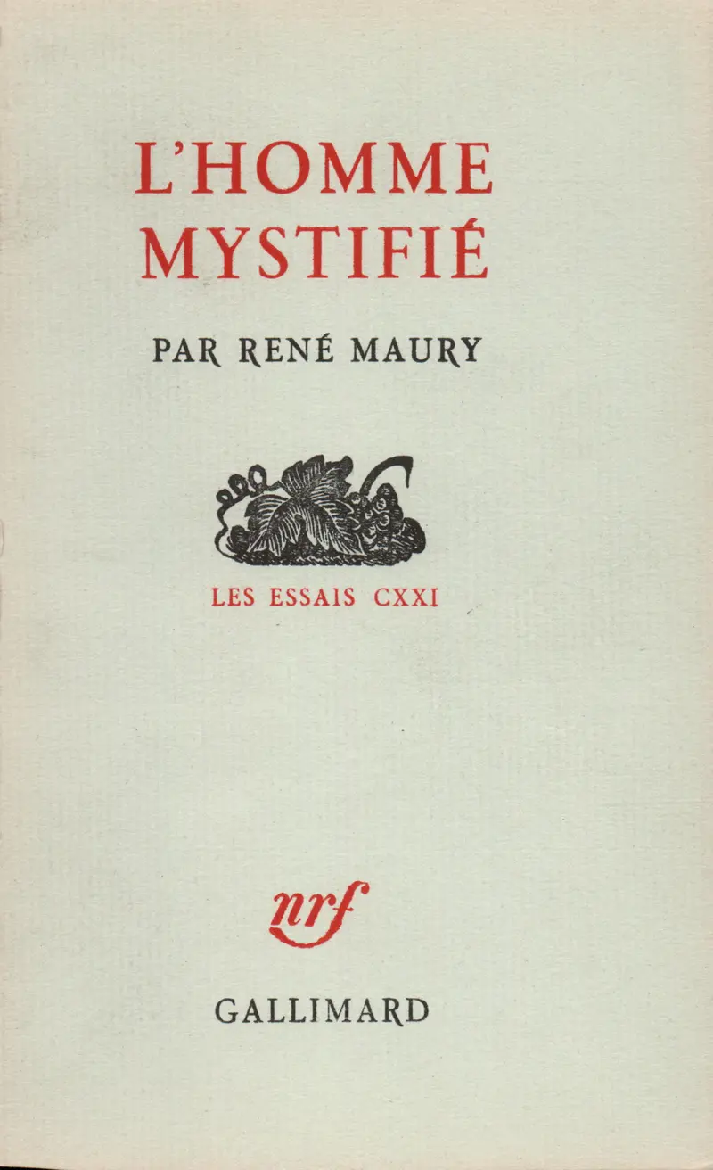 L'homme mystifié - René Maury