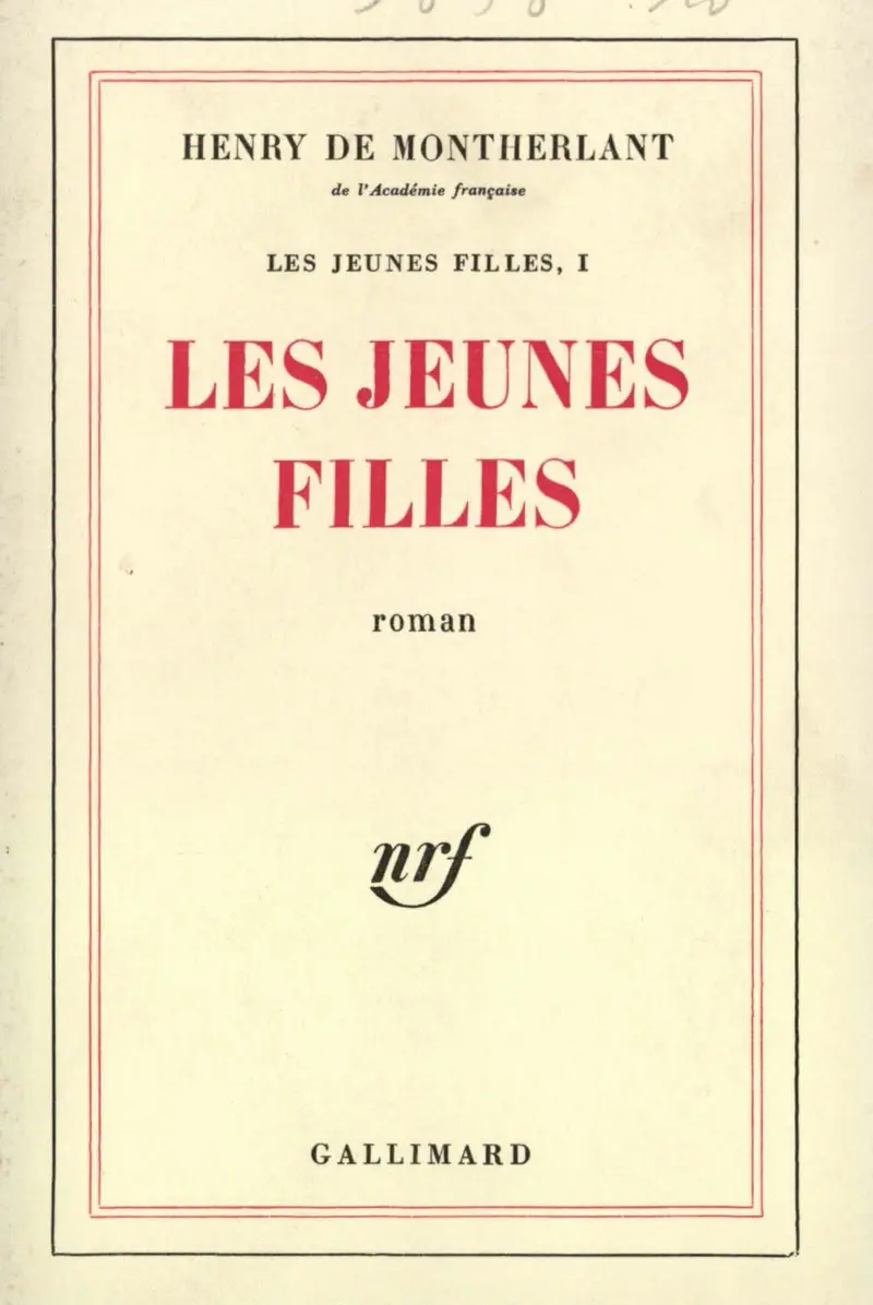 Les jeunes filles - Henry de Montherlant