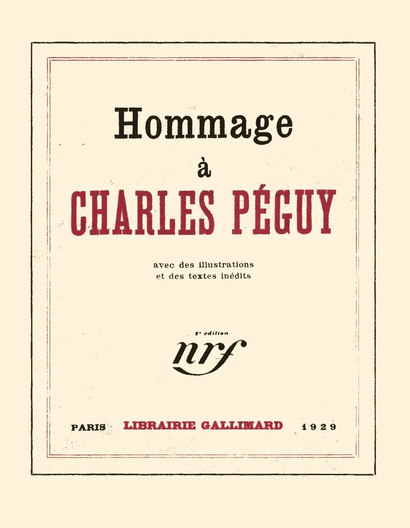 Hommage à Charles Péguy - Collectif