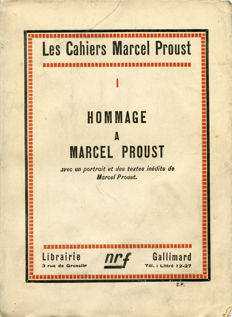 Hommage à Marcel Proust - Collectif