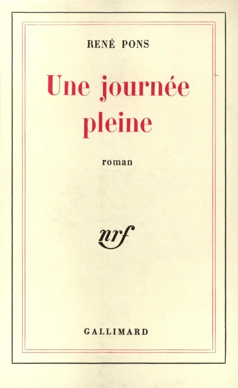Une journée pleine - René Pons