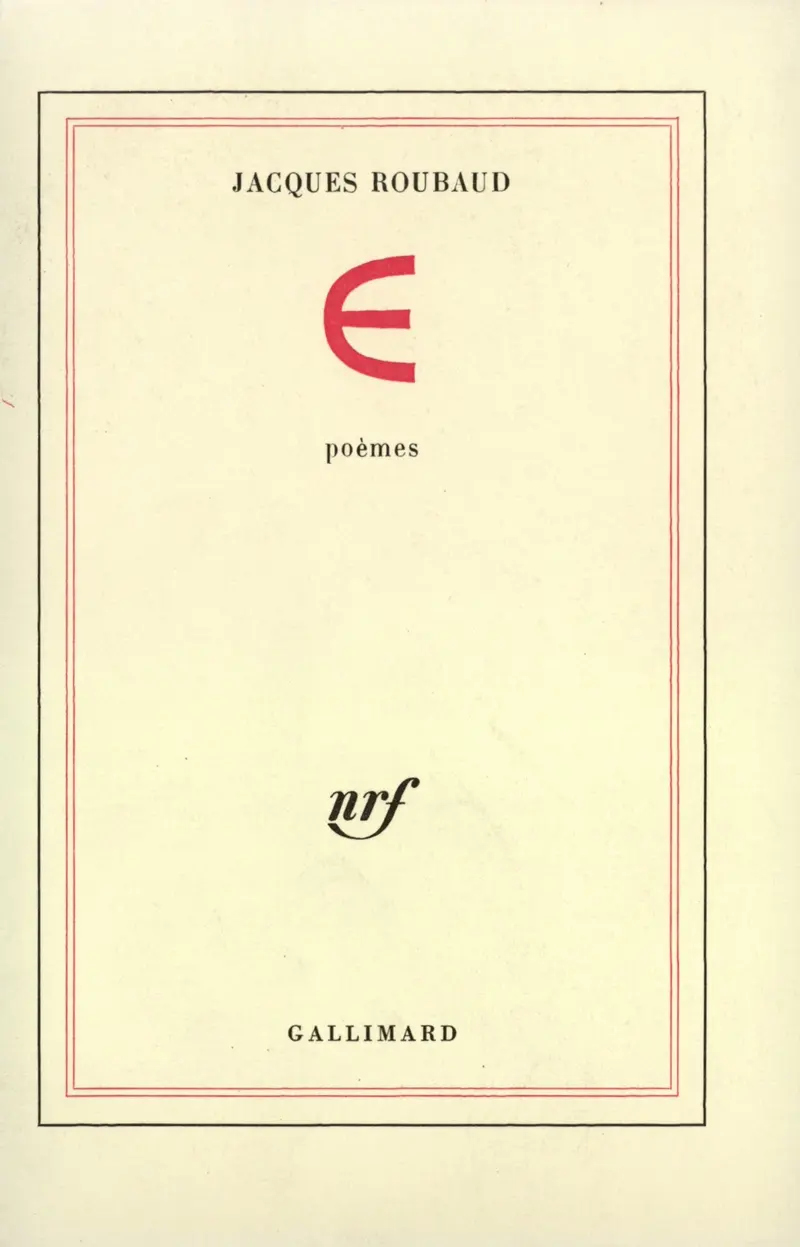 E - Jacques Roubaud