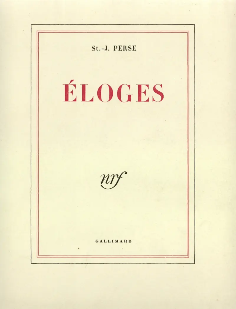 Éloges - Saint-John Perse