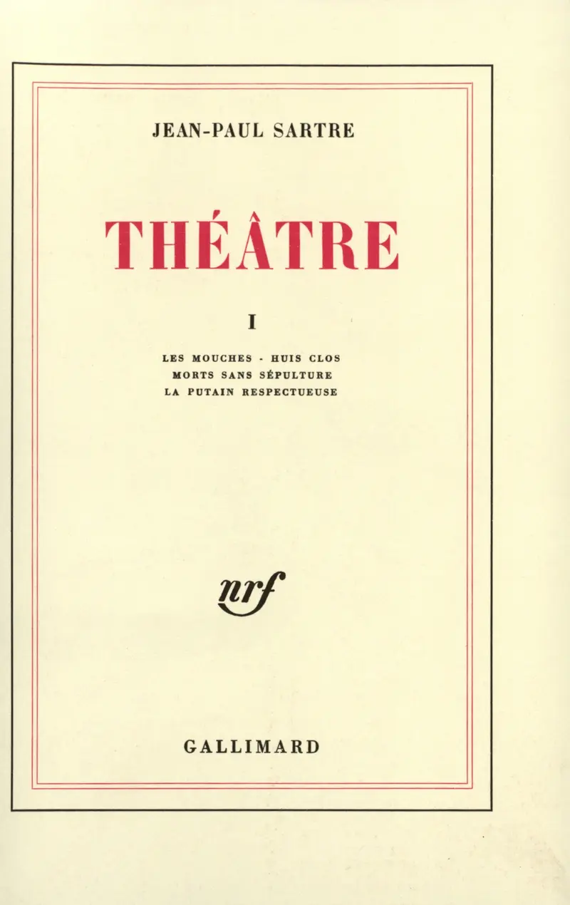 Théâtre - 1 - Jean-Paul Sartre