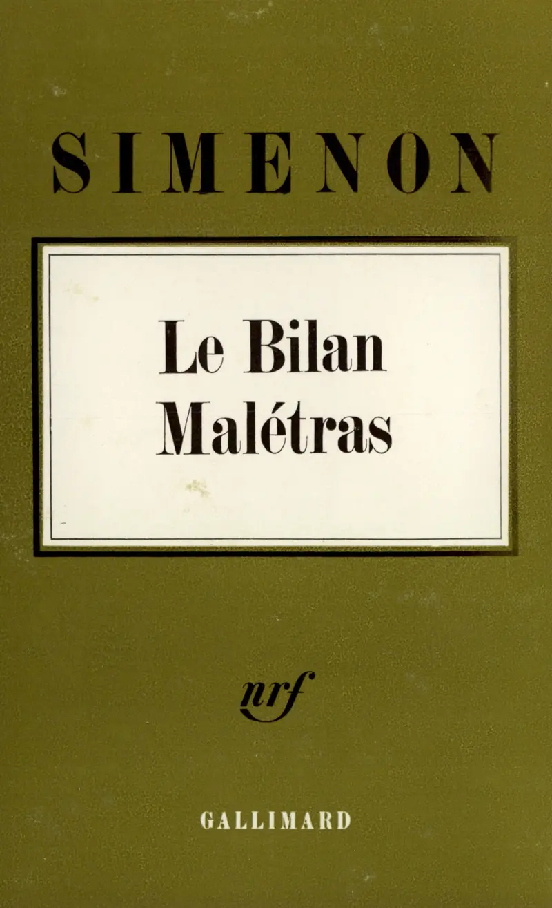 Le bilan Malétras - Georges Simenon