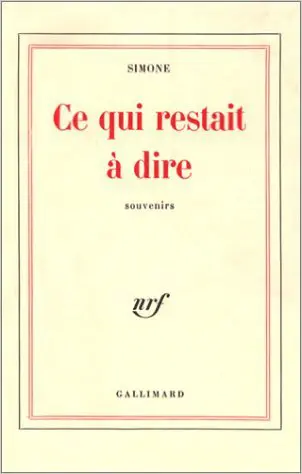 Ce qui restait à dire - Simone