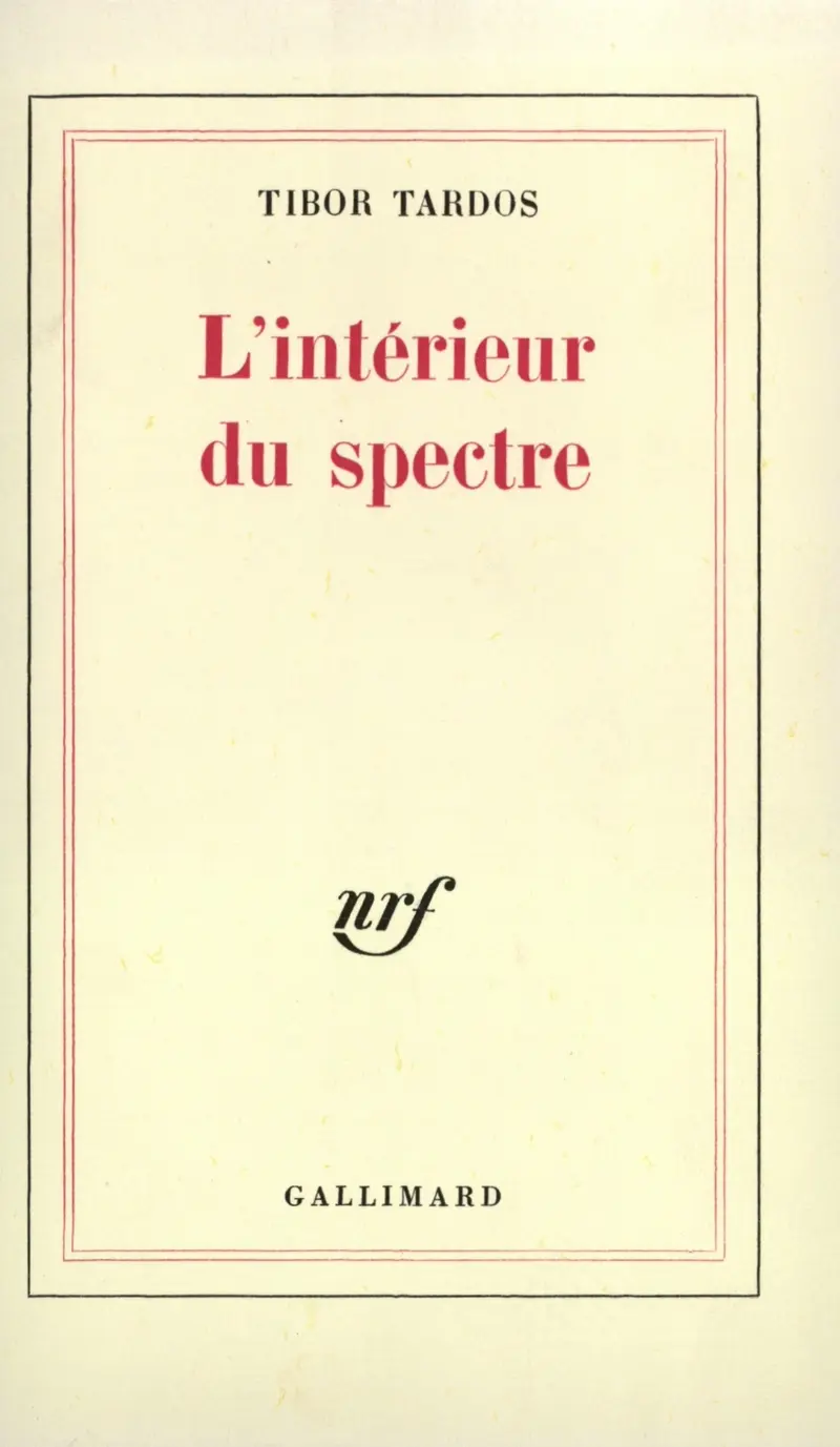 L'intérieur du spectre - Tibor Tardos