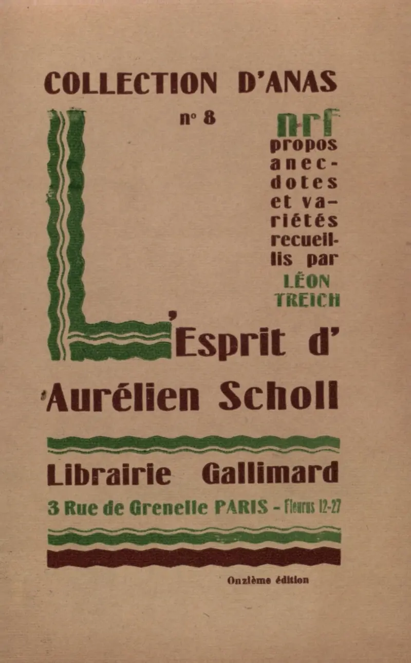 L'Esprit d'Aurélien Scholl - Léon Treich