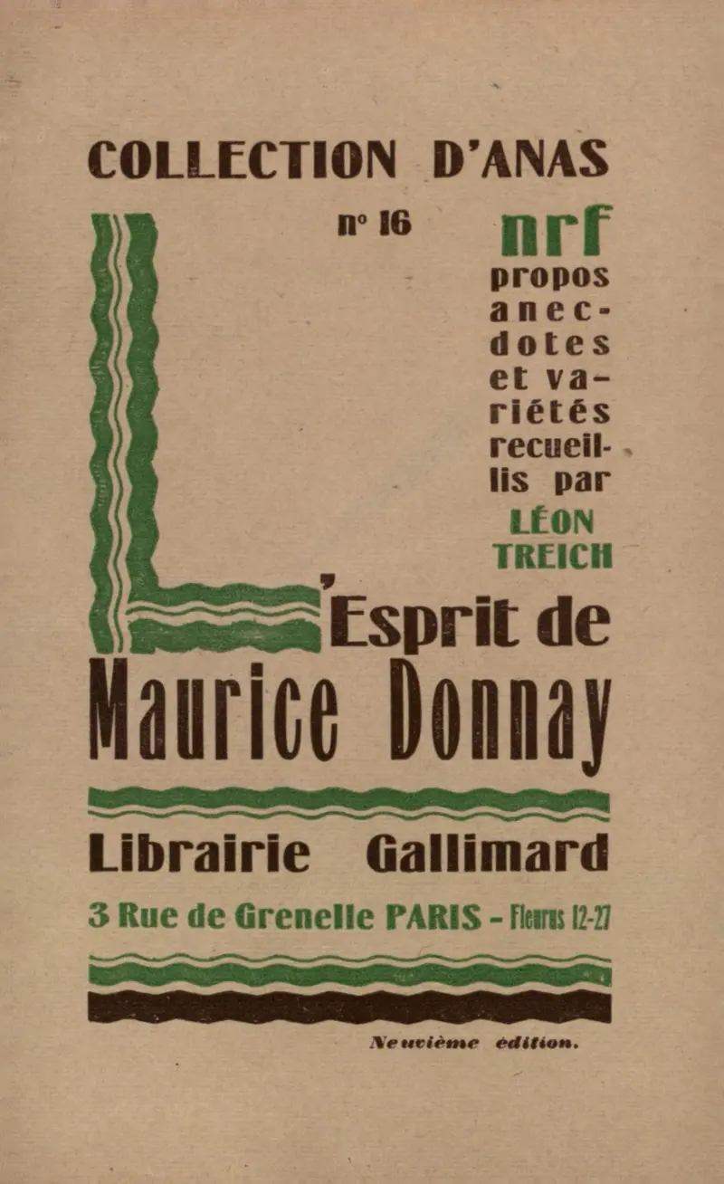 L'Esprit de Maurice Donnay - Léon Treich