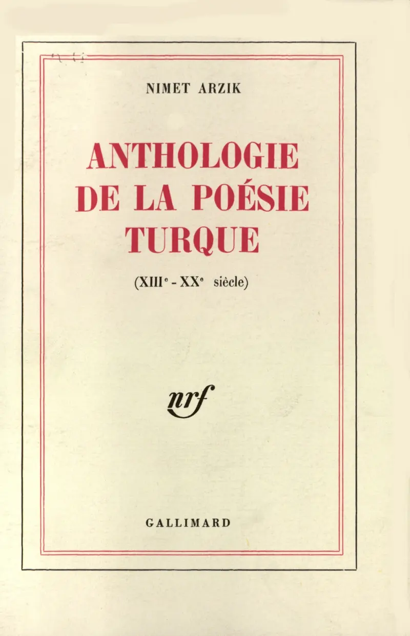 Anthologie de la poésie turque - Collectif
