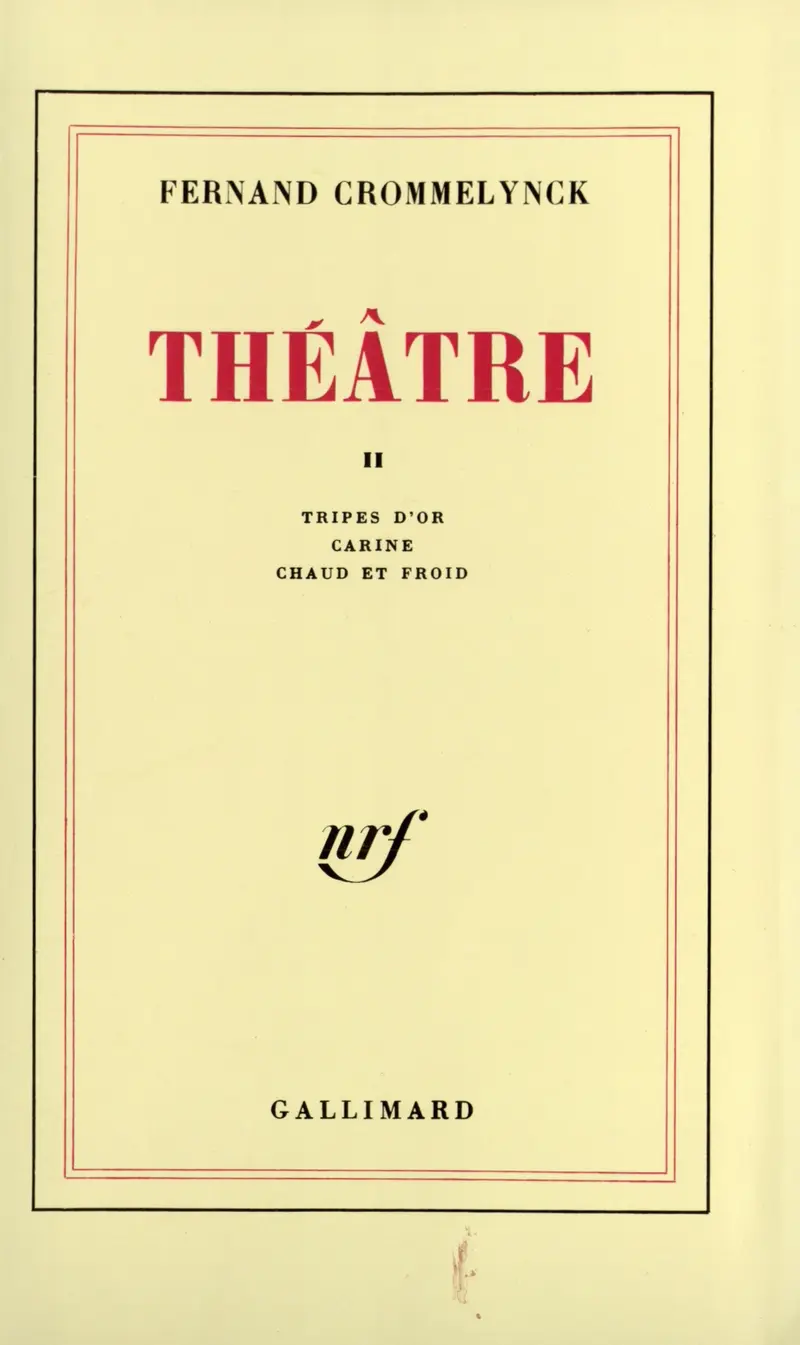 Théâtre - 2 - Fernand Crommelynck