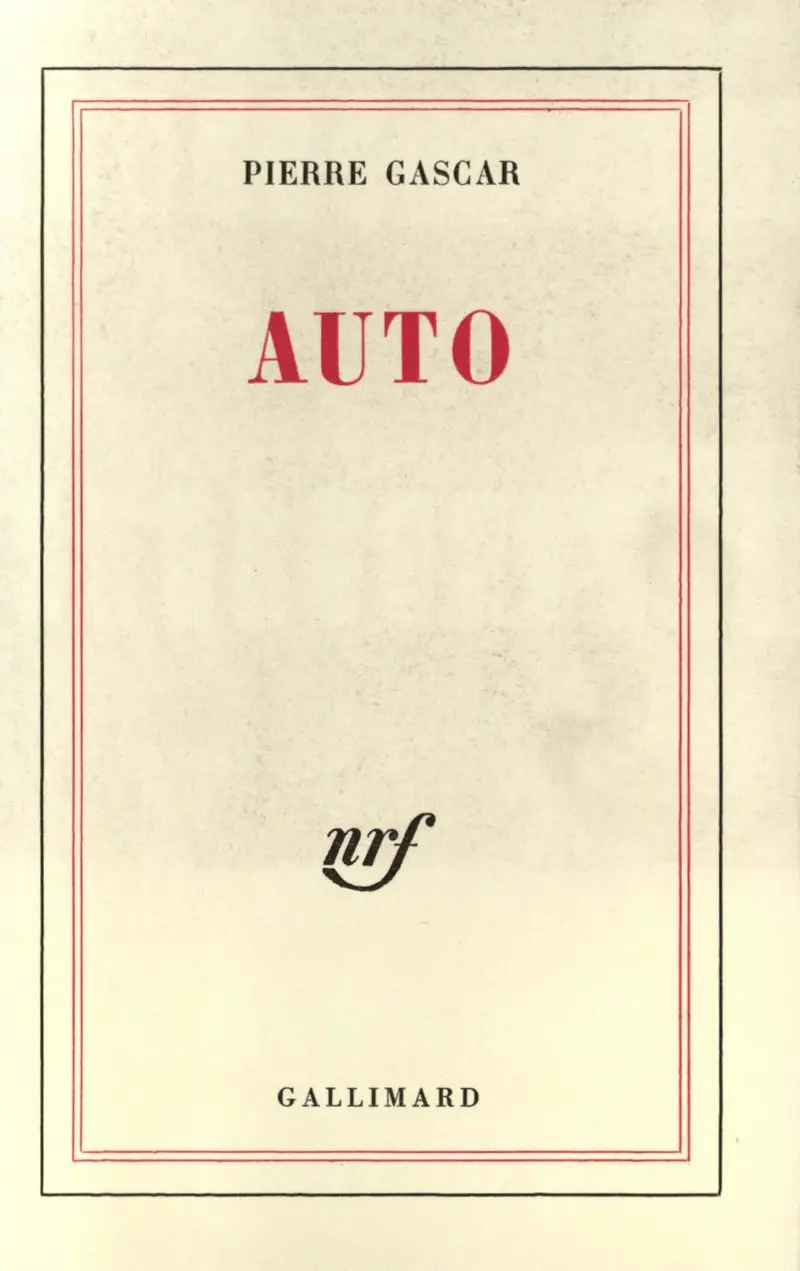 Auto - Pierre Gascar