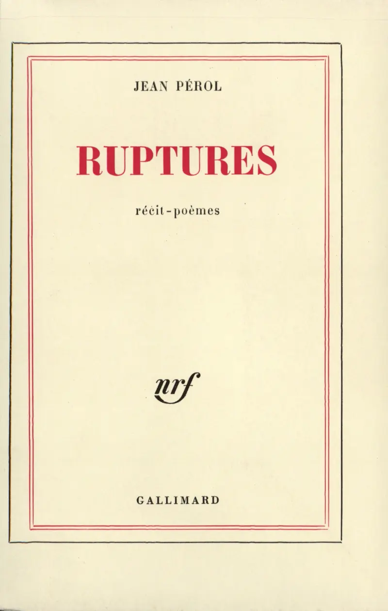 Ruptures - Jean Pérol
