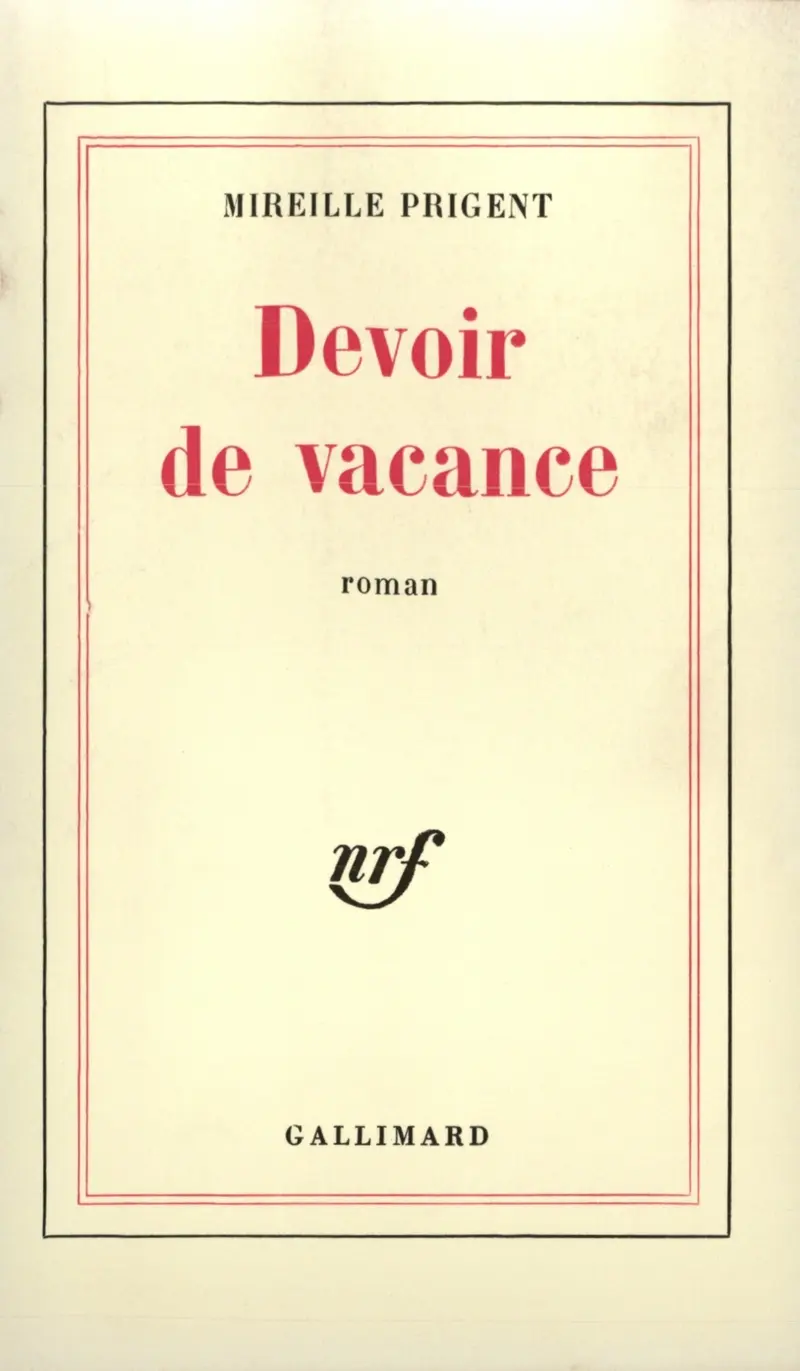Devoir de vacance - Mireille Prigent
