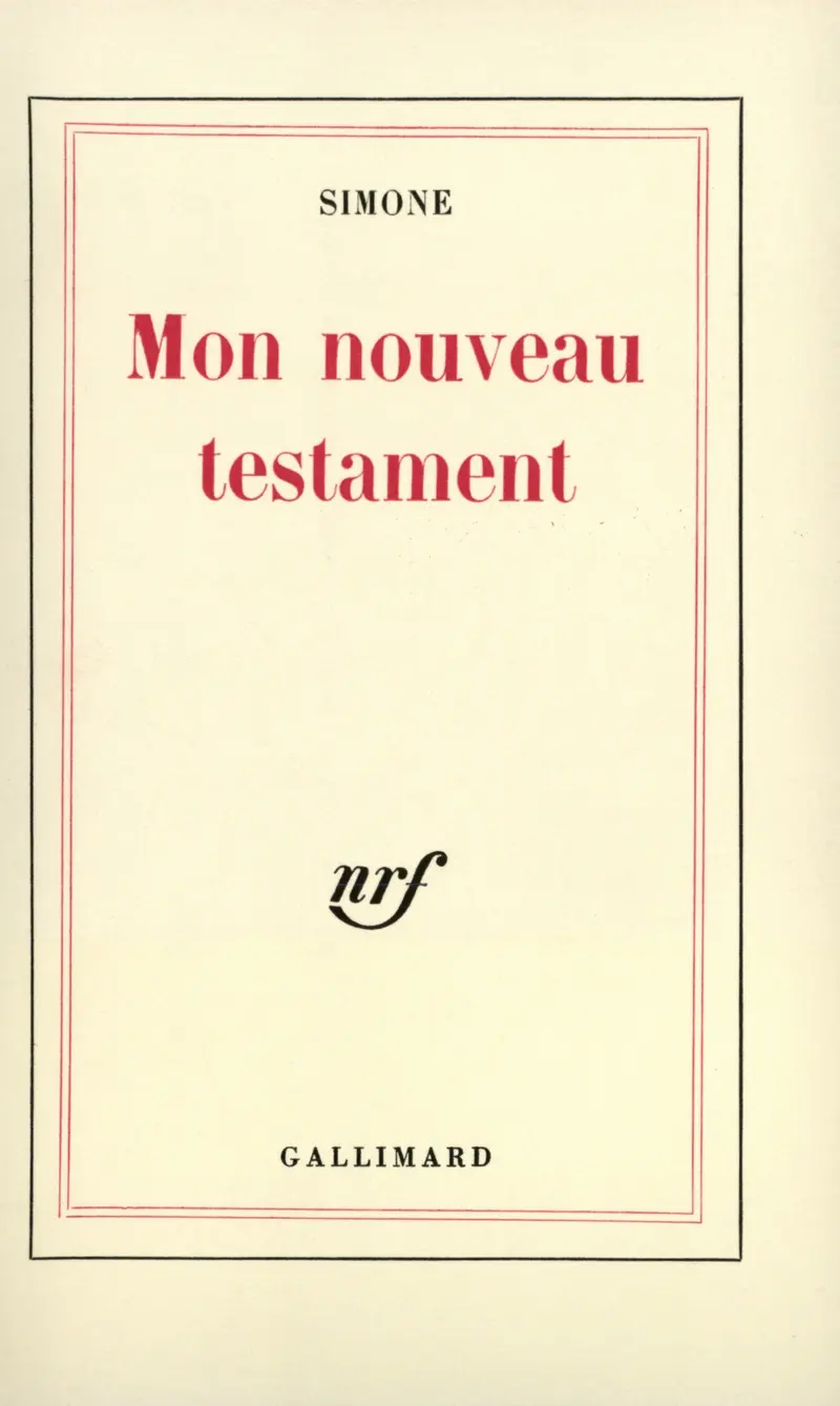 Mon nouveau testament - Simone