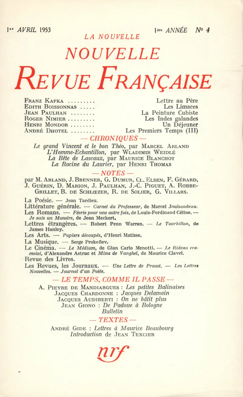 La Nouvelle Nouvelle Revue Française - Collectif