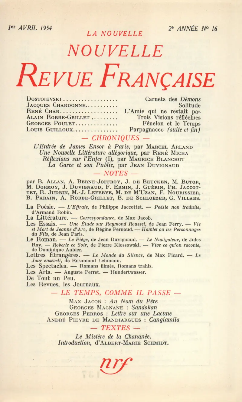 La Nouvelle Nouvelle Revue Française - Collectif