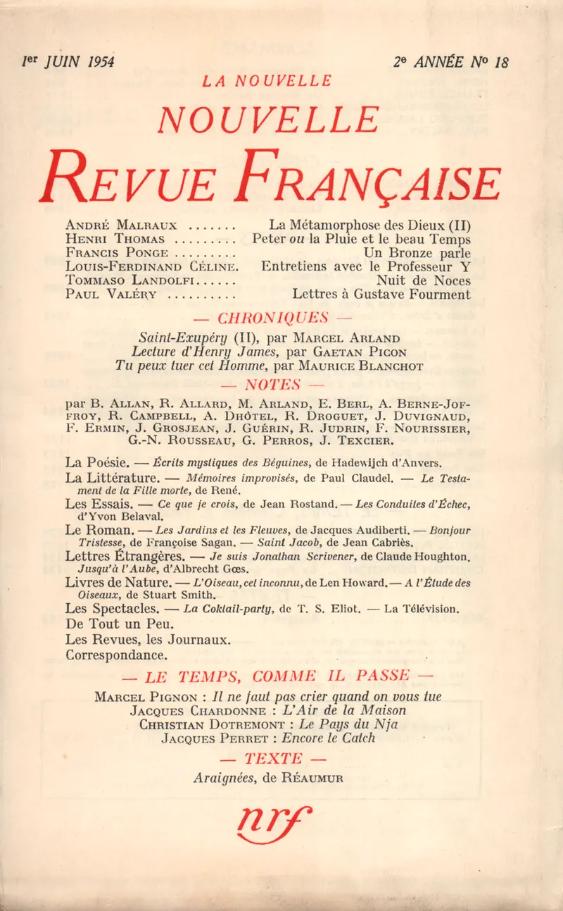 La Nouvelle Nouvelle Revue Française - Collectif