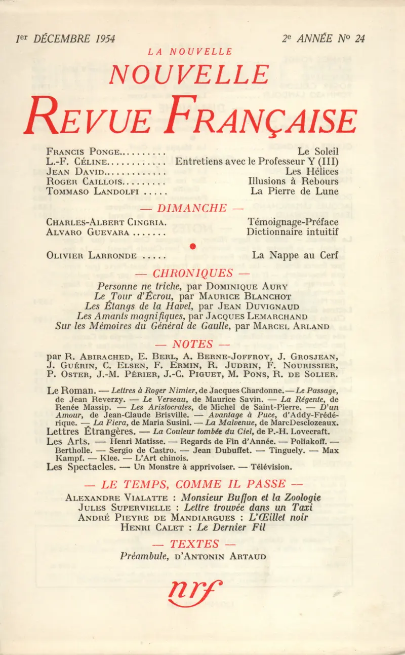La Nouvelle Nouvelle Revue Française - Collectif