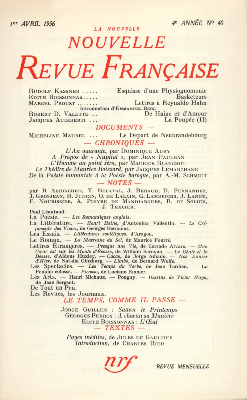 La Nouvelle Nouvelle Revue Française - Collectif