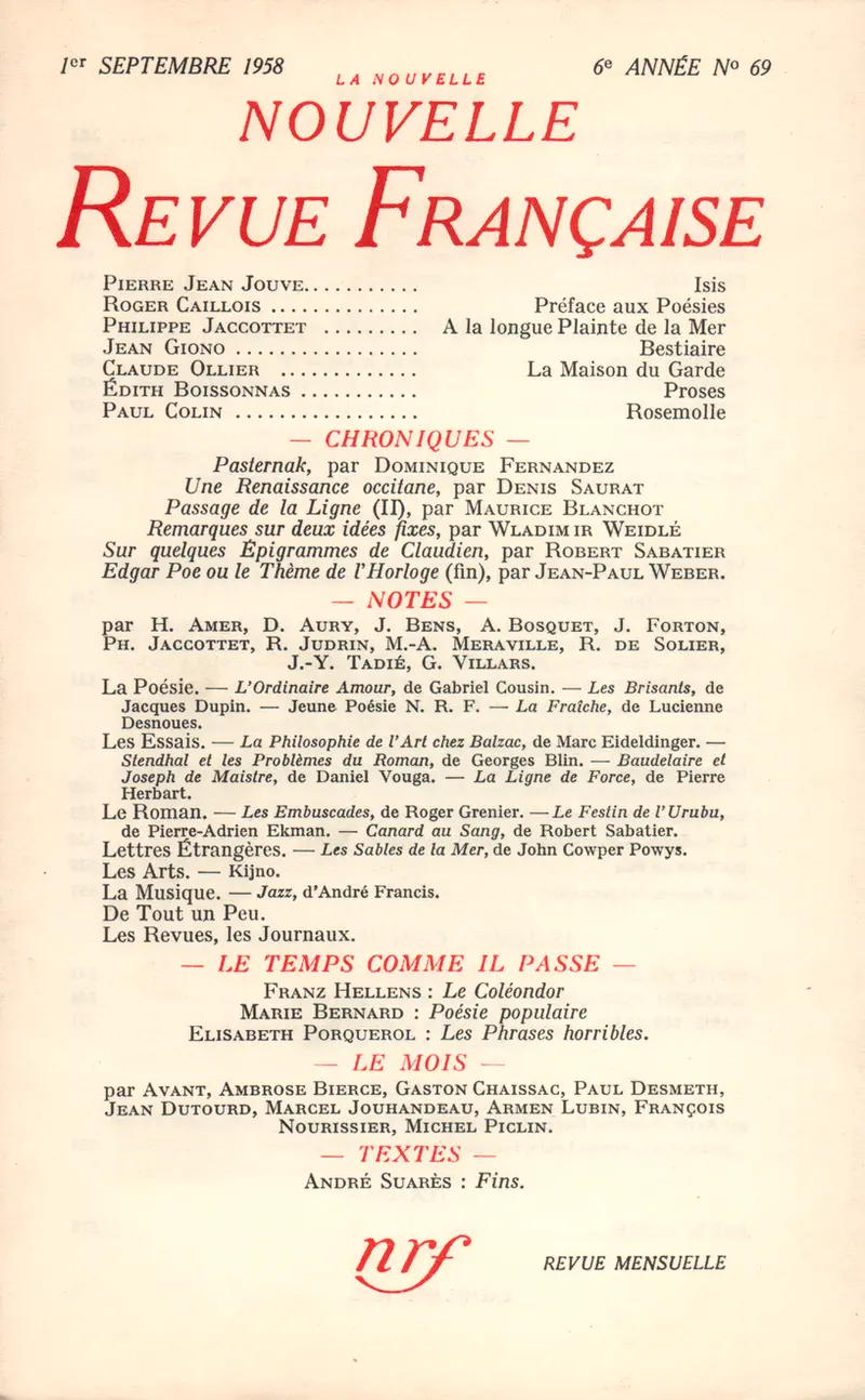 La Nouvelle Nouvelle Revue Française - Collectif