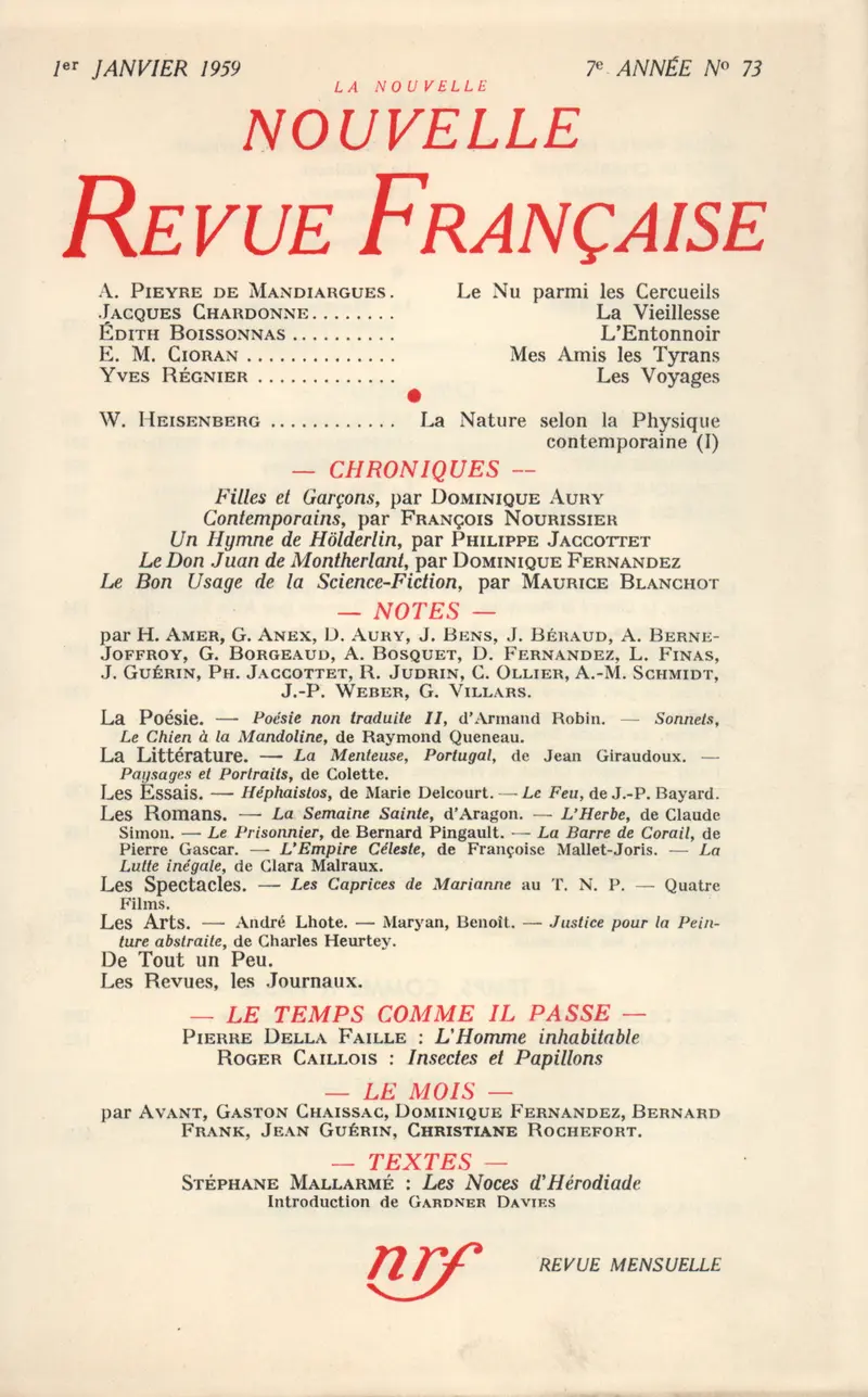 La Nouvelle Nouvelle Revue Française - Collectif