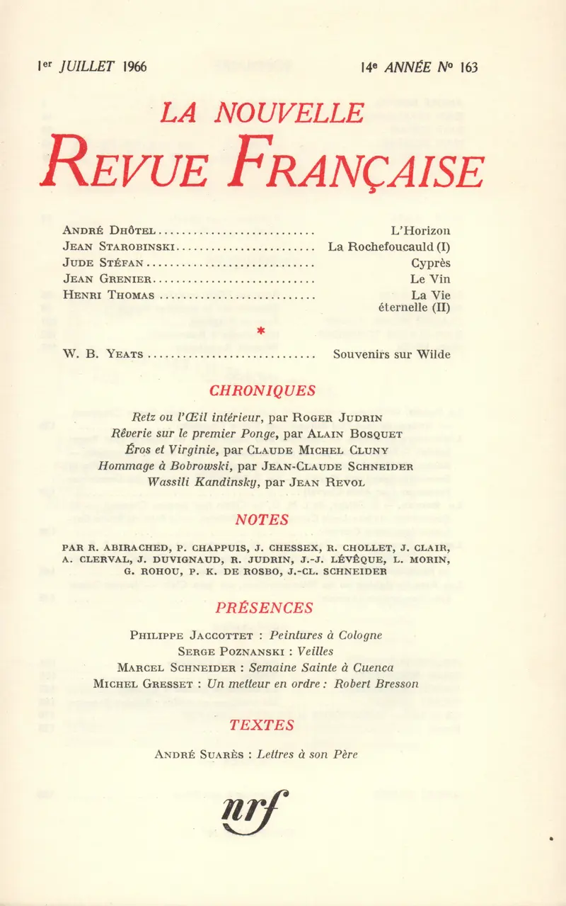 La Nouvelle Revue Française - Collectif