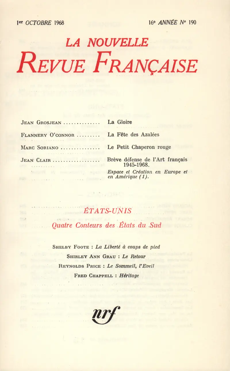 La Nouvelle Revue Française - Collectif