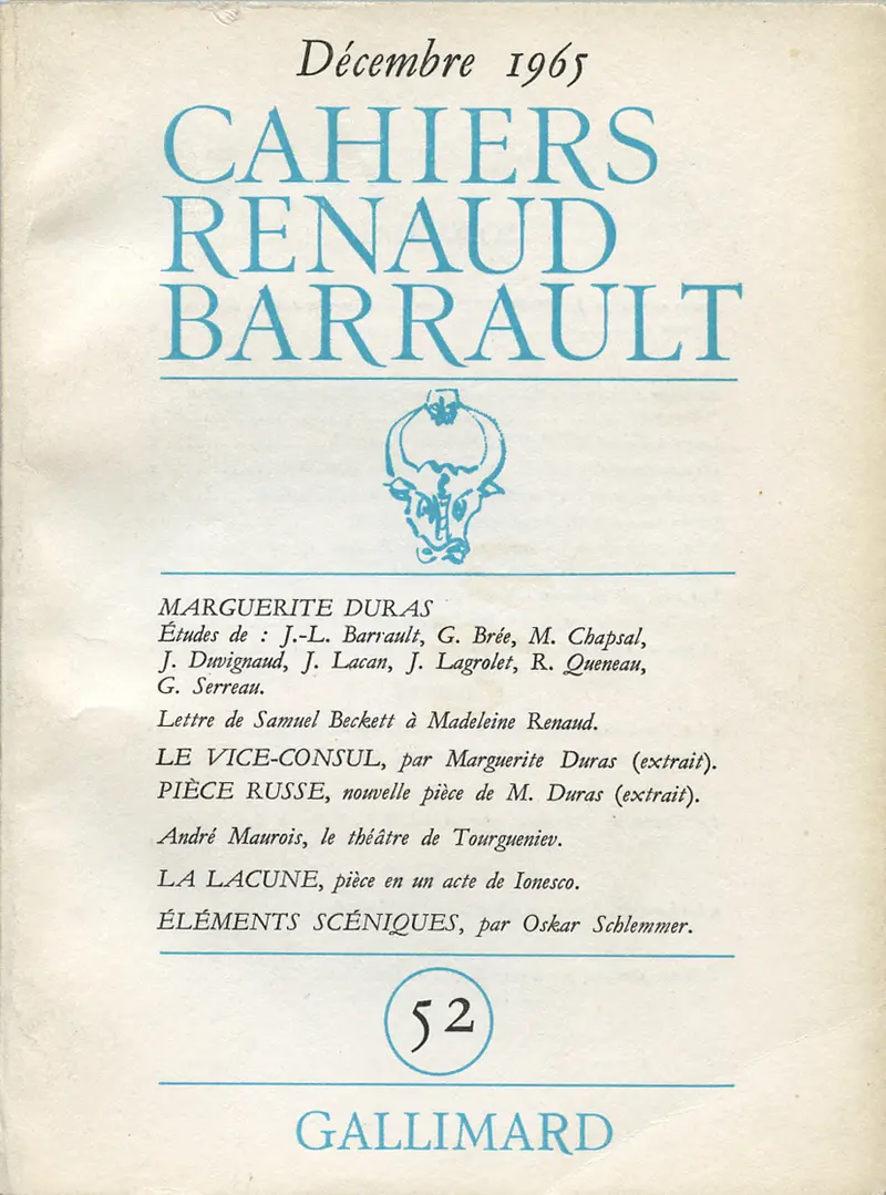 Cahiers Renaud Barrault - Collectif
