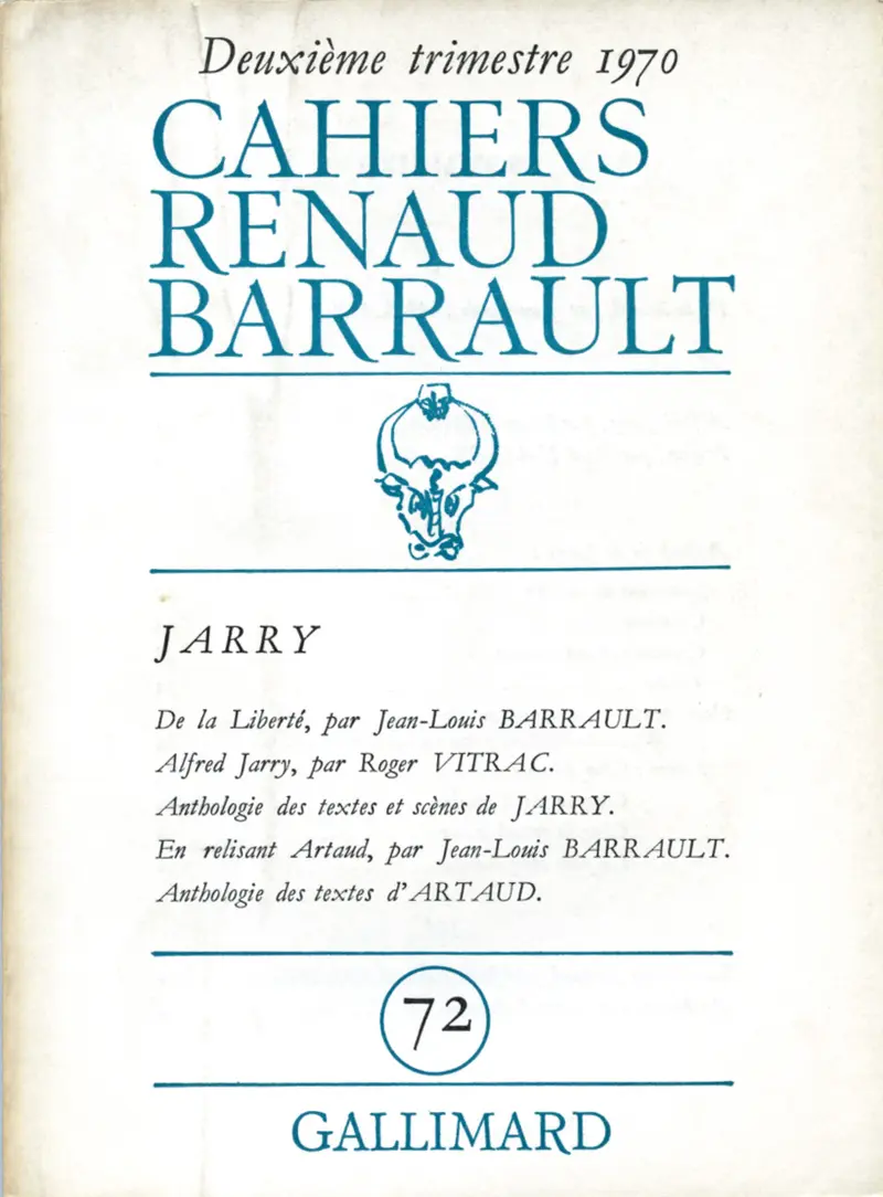 Cahiers Renaud Barrault - Collectif