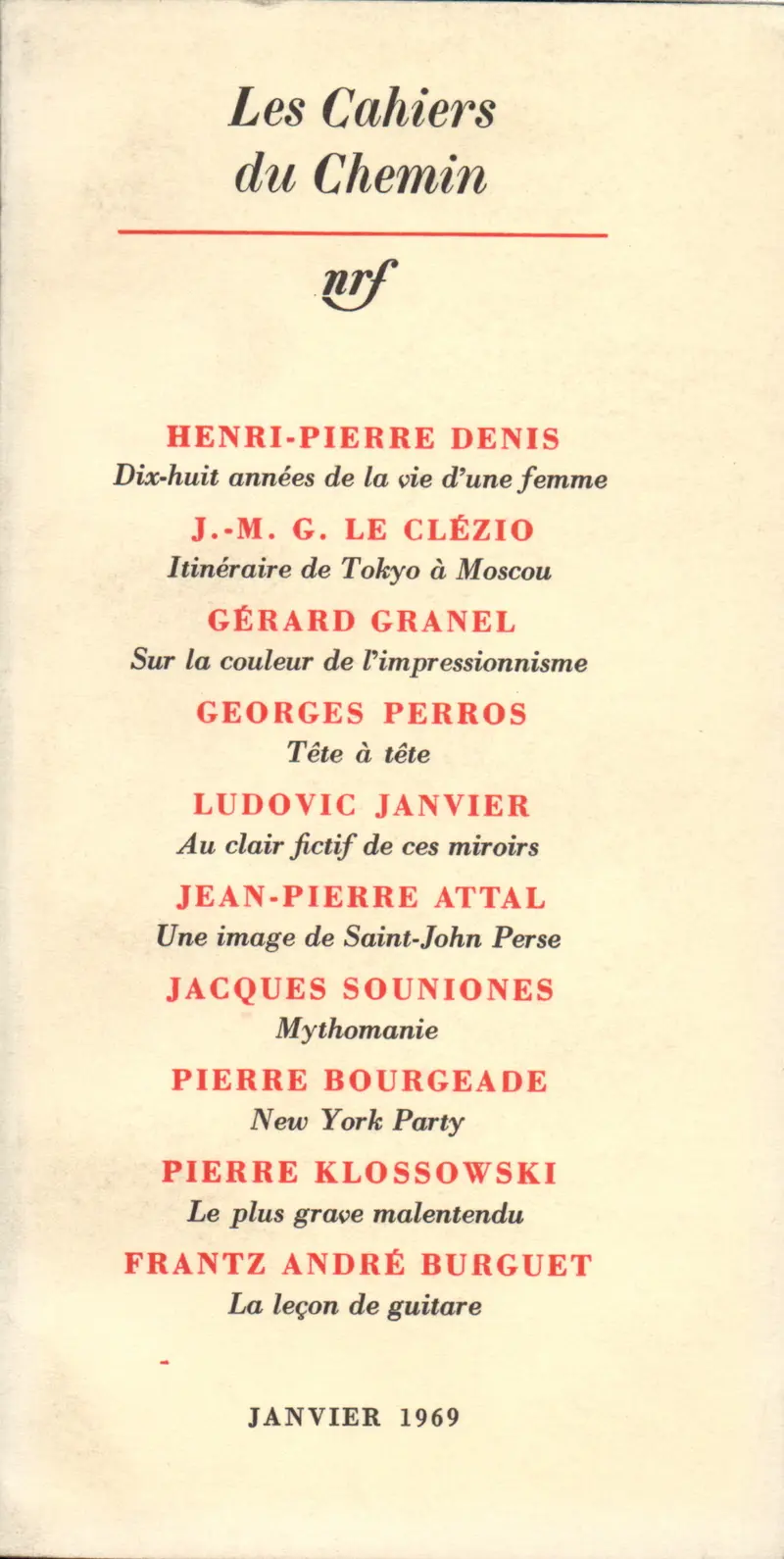 Les Cahiers du Chemin - Collectif