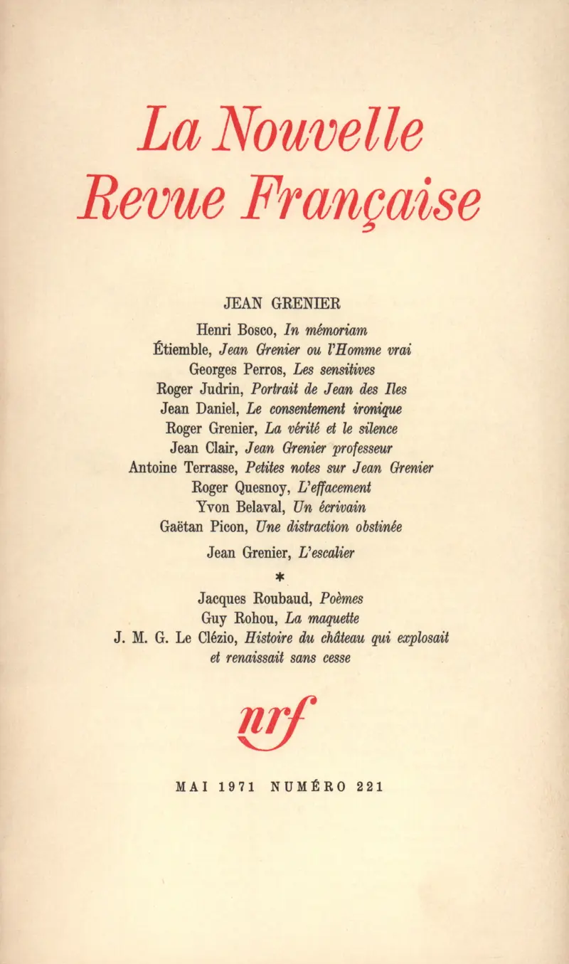 Jean Grenier - Collectif