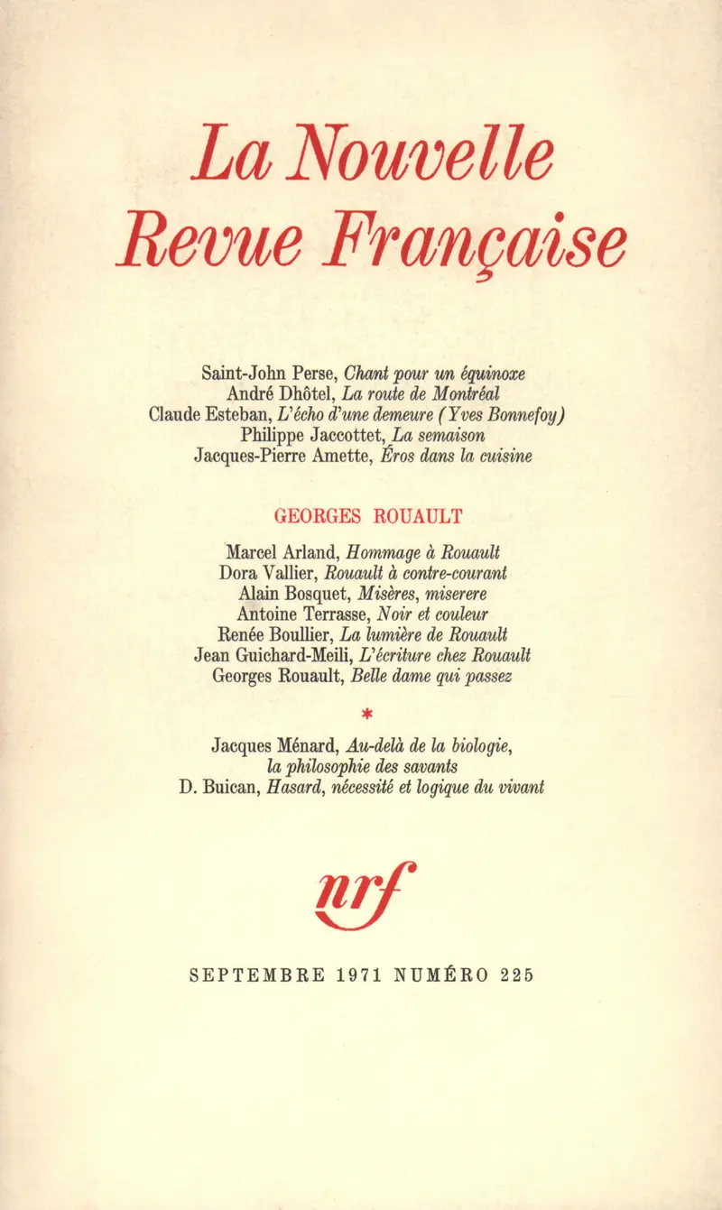 La Nouvelle Revue Française - Collectif