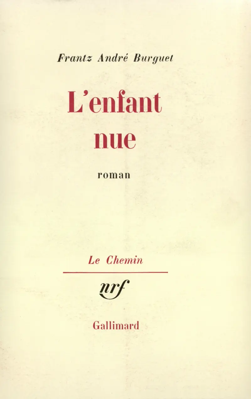 L'Enfant nue - Frantz André Burguet