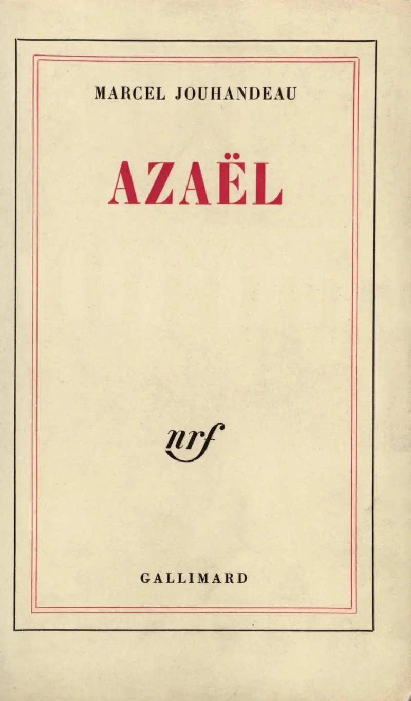 Azaël - Marcel Jouhandeau