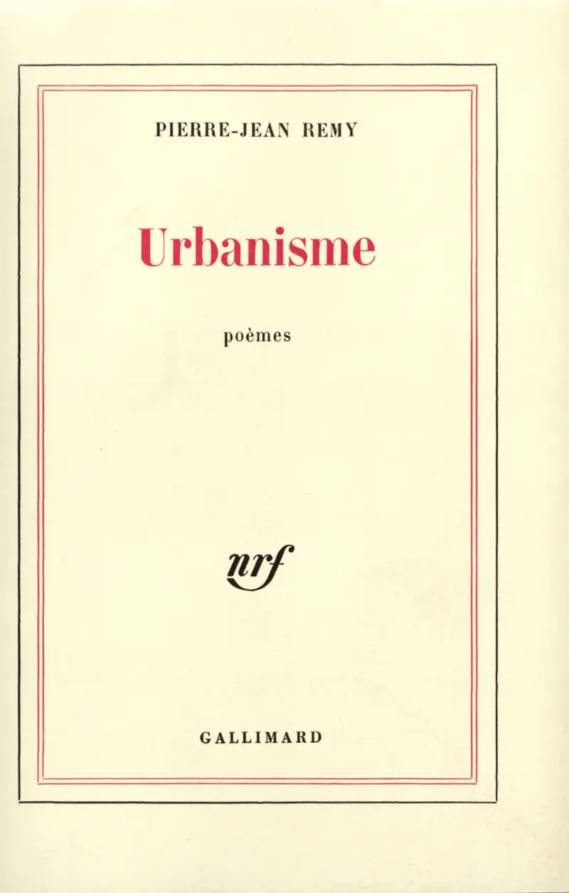 Urbanisme - Pierre-Jean Remy