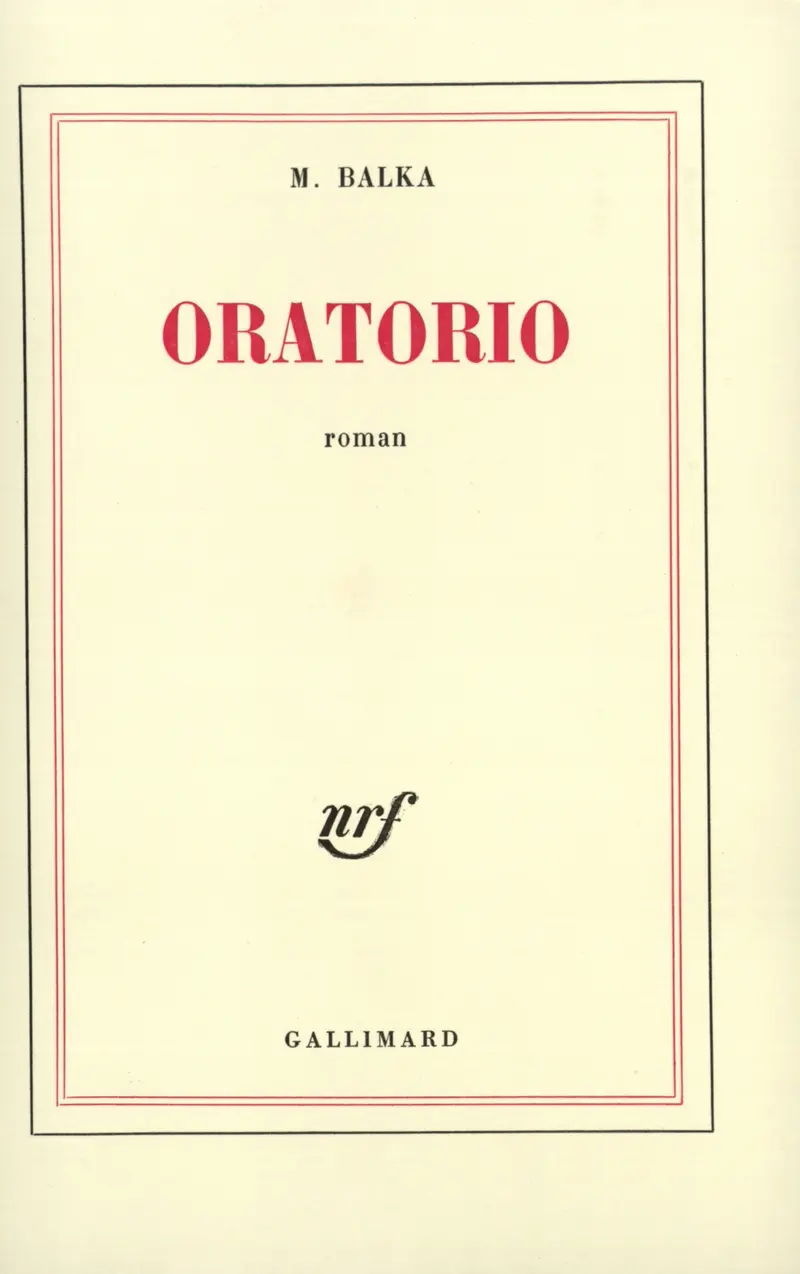 Oratorio - M. Balka