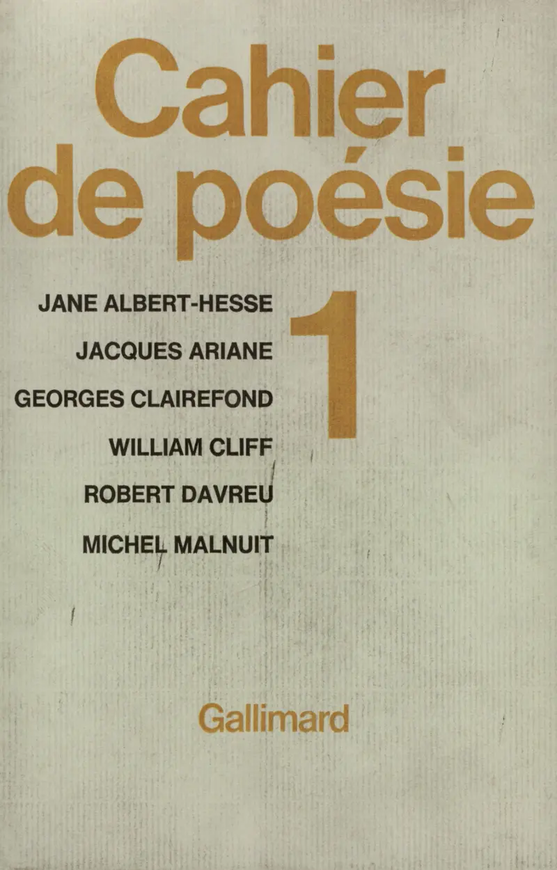 Cahier de poésie - Collectif