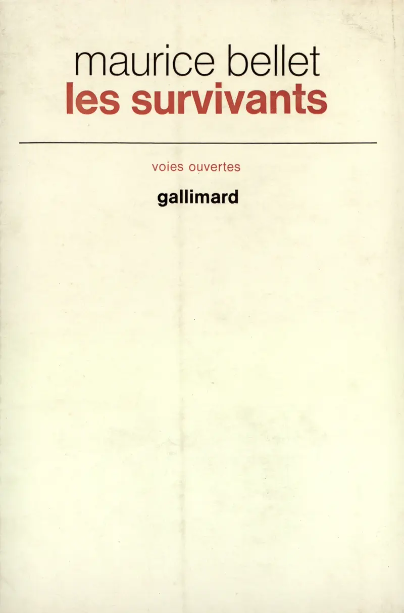 Les Survivants - Maurice Bellet