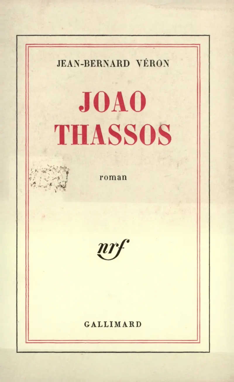 João Thassos - Jean-Bernard Véron