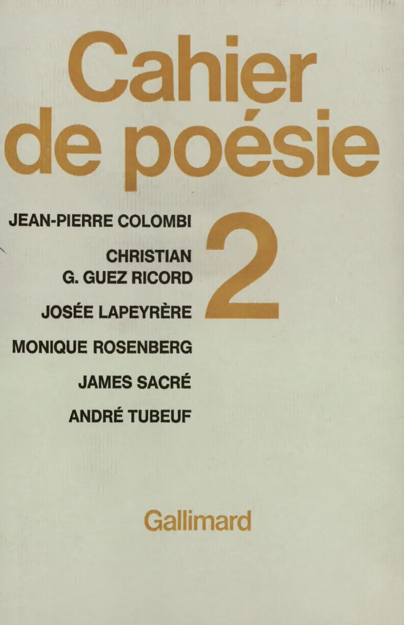 Cahier de poésie - Collectif
