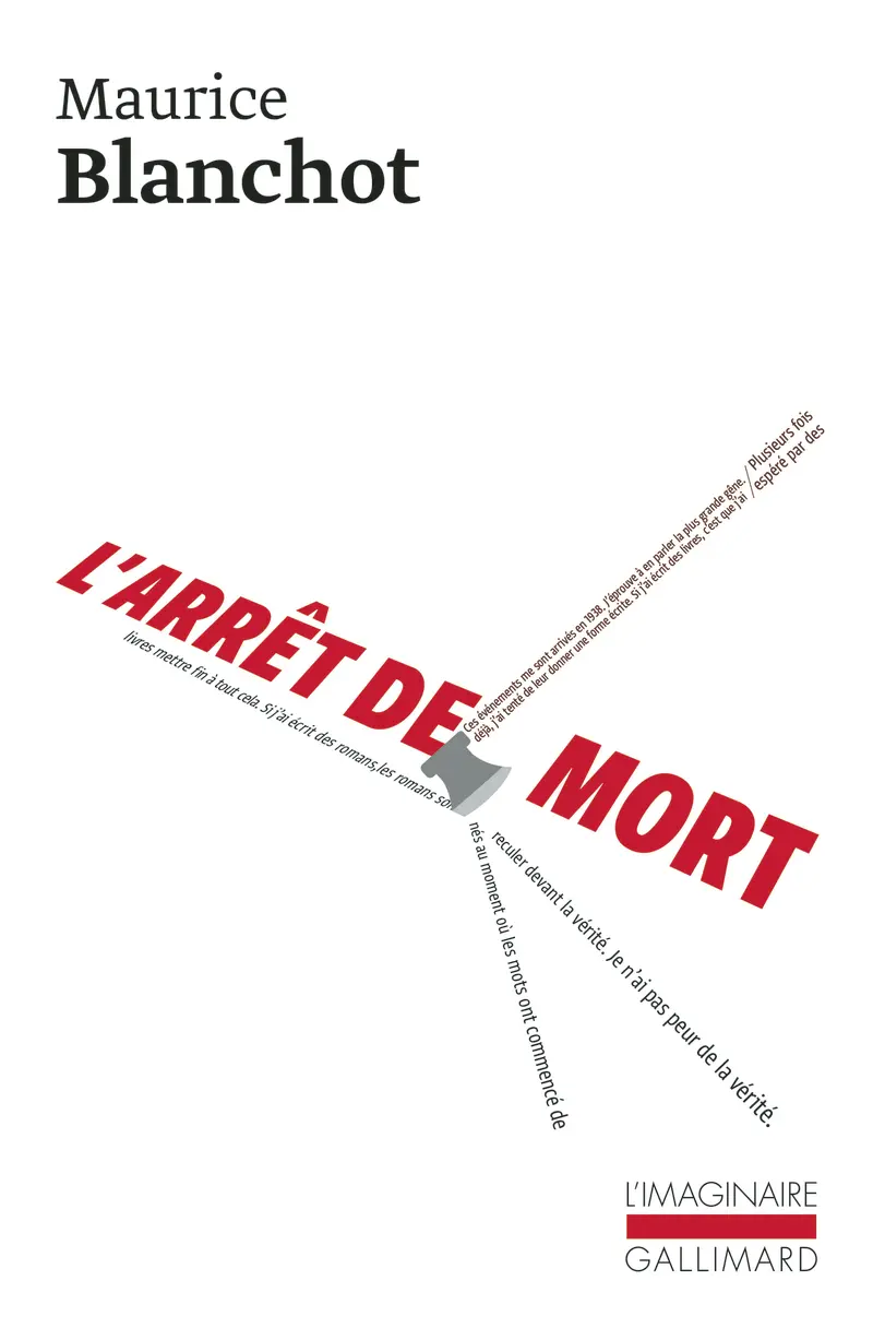 L'Arrêt de mort - Maurice Blanchot