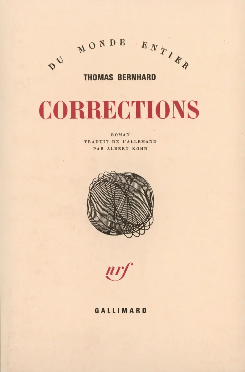 Corrections - Thomas Bernhard