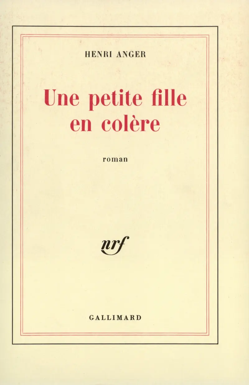 Une petite fille en colère - Henri Anger