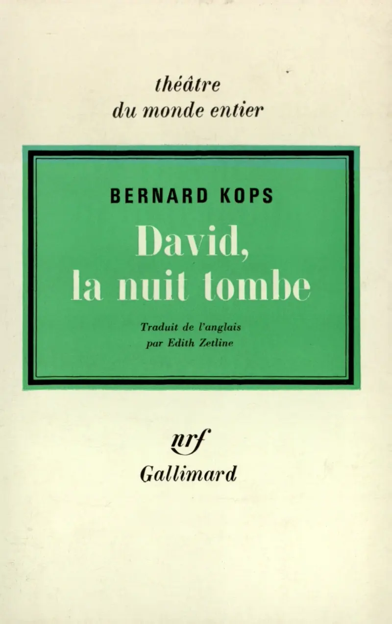 David, la nuit tombe - Bernard Kops