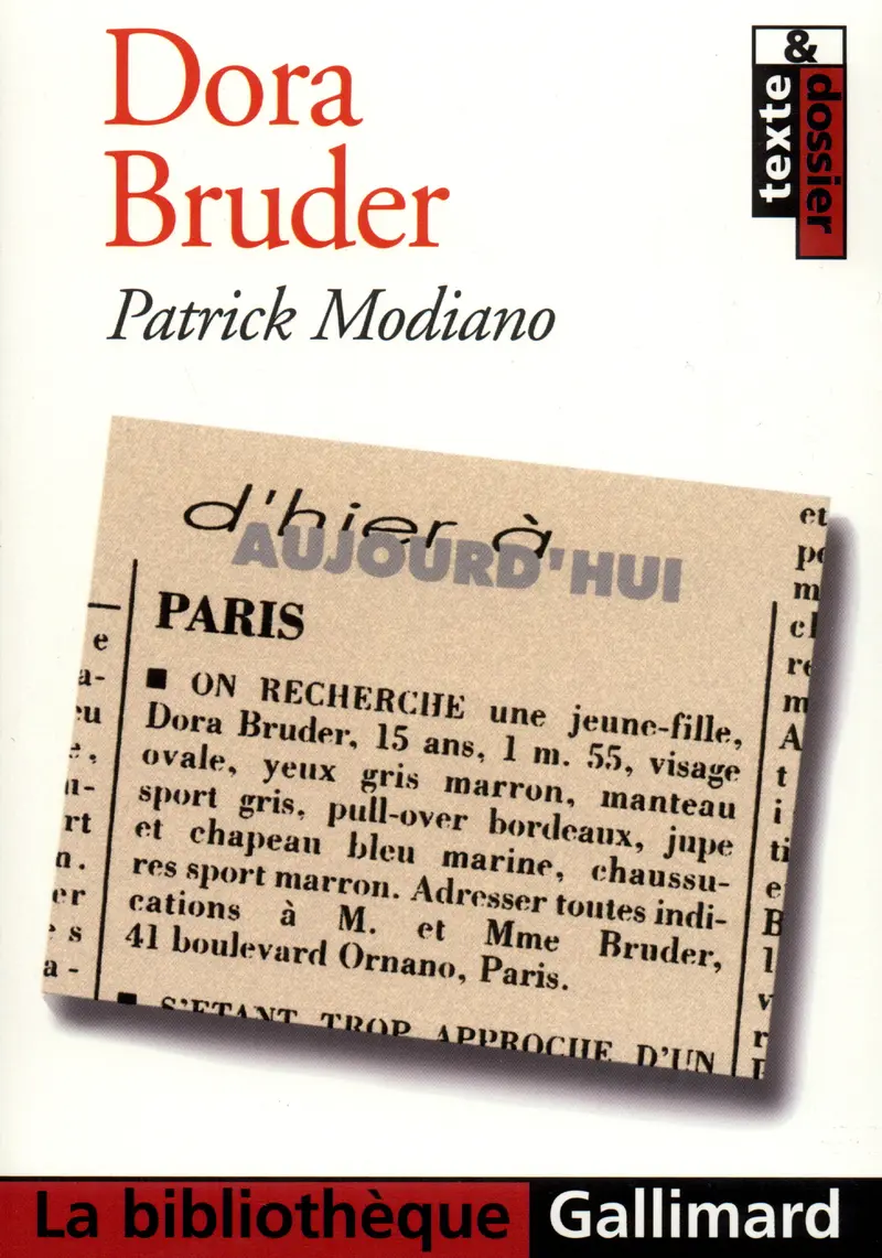 Dora Bruder - Patrick Modiano