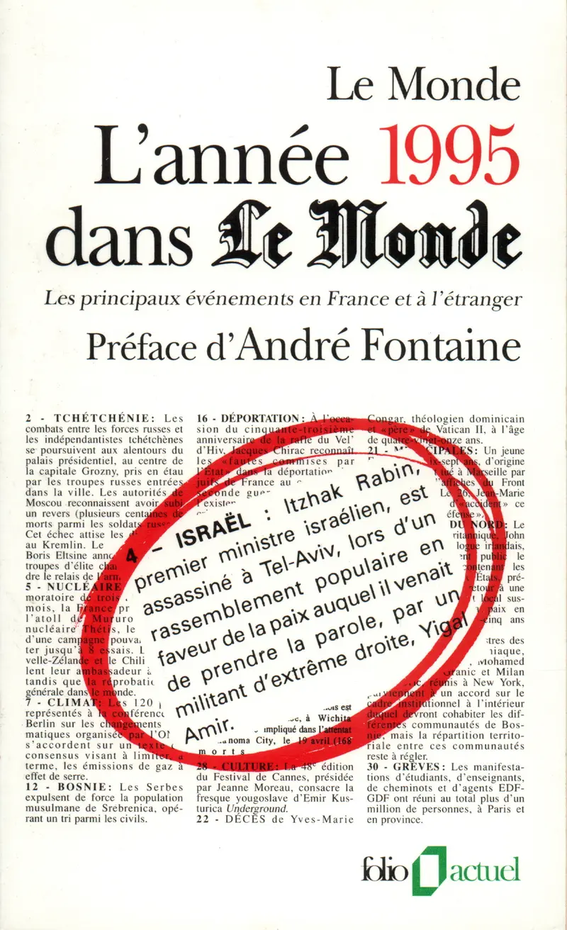 L'Année 1995 dans « Le Monde » - Collectif