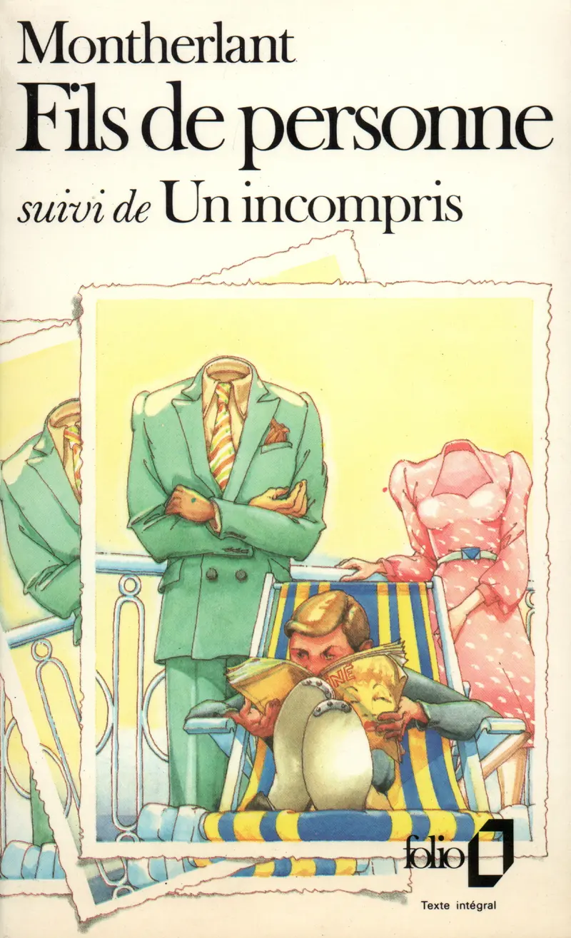 Fils de Personne suivi d' Un Incompris - Henry de Montherlant